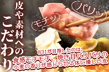 ＜国産野菜と県産豚肉をつかった冷凍生餃子4種食べ比べセット 4種×5個 計20個 オリジナル柚子胡椒タレ1個付＞【MI216-hc】【ハチサンイチ】