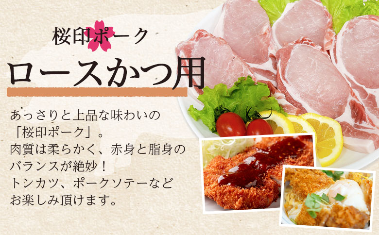 ＜桜印ポーク ロースかつ用20枚 約2kg＞ 国産 ブランド ぶたにく お肉 ブタ 精肉 ロース カツ トン空冷凍 切り身 選べる数量 詰合せカツ  使いやすい パック 真 お弁当 惣菜 揚げ物 トンテキ BBQ バーベキュー 小分け  【MI458-tr】【TRINITY】