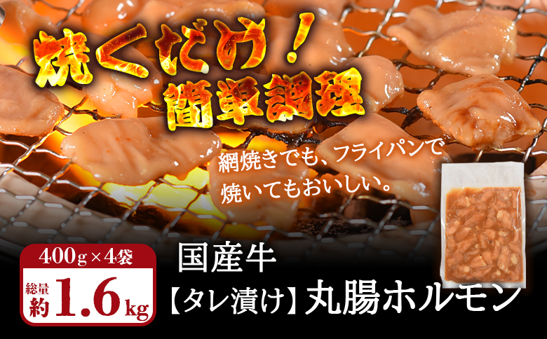 ＜【訳あり】国産牛ホルモン丸腸（特製タレ漬け）約1.6kg＞800g 1.6kg 3.2kg 選べる 内容量 国産牛ホルモン 国産 牛肉 肉 ホルモン モツ 丸腸 マルチョウ 冷凍 焼肉 焼き肉 BBQ もつ鍋 煮込み 小分け 焼くだけ 簡単 タレ漬け おつまみ【MI023-nk-x1】【中村食肉】