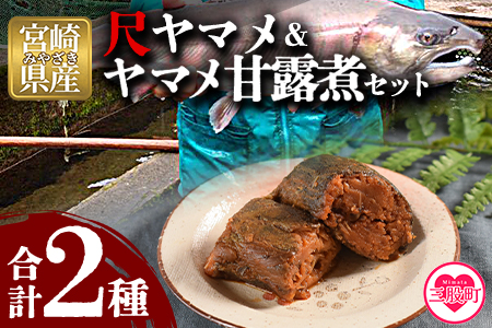 ＜幻の尺ヤマメプレミアムとヤマメ甘露煮セット＞(計2種)【MI020-sk】【有限会社しゃくなげの森】