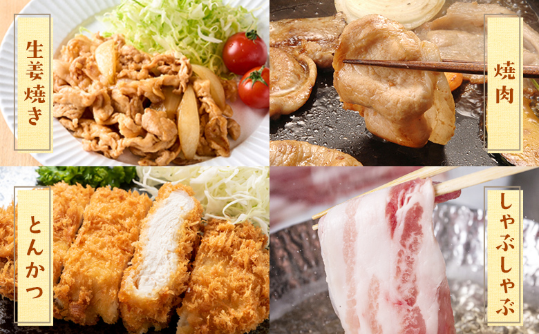 ＜宮崎県産 豚肉4種セット 1.5kg＞ロースしゃぶしゃぶ とんかつ バラ焼肉 小間切れ 冷凍 国産 便利な小分けパック ぶた ブタ 豚こま切れ 切り落とし 炒め物 豚汁 生姜焼き 野菜炒め 使いやすい 色々な部位【MI662-nh】【日本ハムマーケティング株式会社】