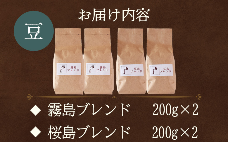 ＜【豆】ブレンドコーヒー 飲み比べ2種セット 4袋＞coffee 珈琲 朝 プレゼント 贈り物 2種 ホット 豆 細挽き 中挽き 粗挽き お好み ドリップ お茶の時間 休憩 カフェイン 袋 お家カフェ 炭 焙煎 香りがいい おしゃれ 飲み比べ【MI498-nc】【中村珈琲】