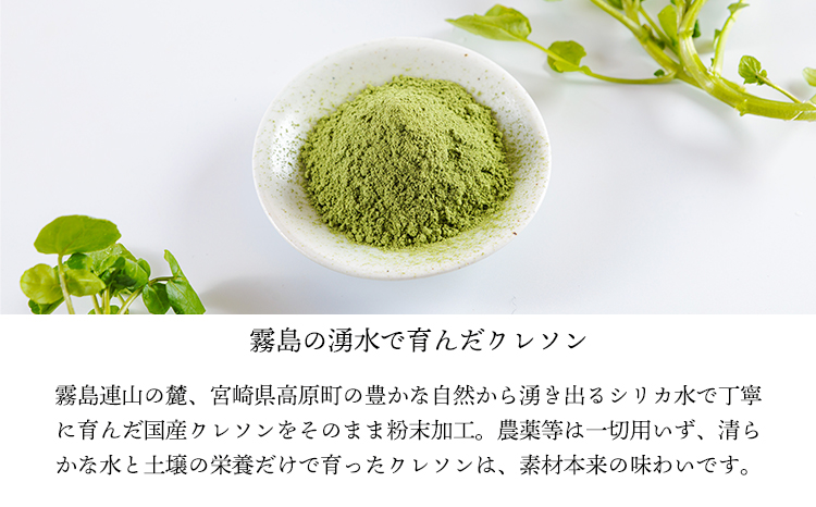 湧水育ちの高原町産天然クレソンパウダーTF0900-P00081
