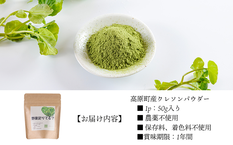 湧水育ちの高原町産天然クレソンパウダーTF0899-P00081