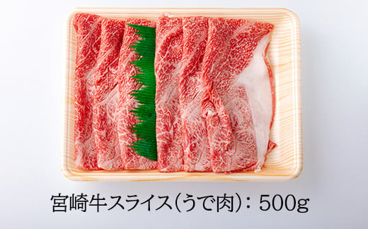 宮崎牛スライス（うで肉）約500g　 TF0570-P00012