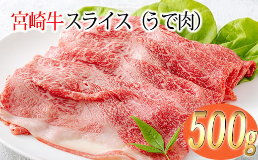 宮崎牛スライス（うで肉）約500g　 TF0570