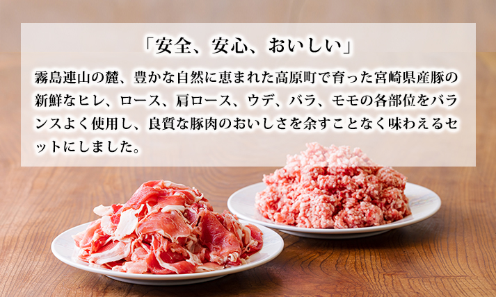 高原育ちの宮崎県産豚肉切り落とし＆ミンチ3kg おいしさ満喫 アレンジ色々 [夕食 お弁当 一人暮らし 万能食材 生姜焼き しゃぶしゃぶ ハンバーグ 餃子 肉巻き ミートソース 麻婆豆腐]　TF0766-P00070