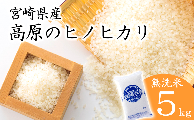 令和7年産 高原町産ヒノヒカリ5kg（無洗米）TF0853-P00032