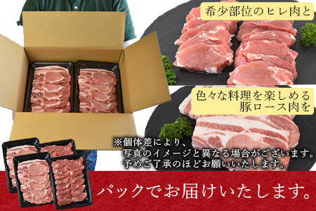 ＜宮崎県産豚肉 『とんかつ用』セット（ロース・ヒレ）合計2.0kg＞翌月末迄に順次出荷