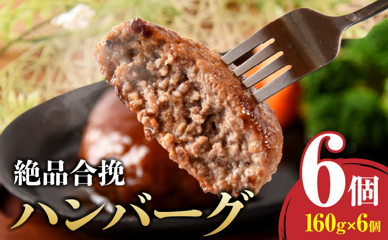絶品合挽ハンバーグ 6個