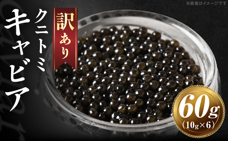 【訳あり】クニトミキャビア 60gセット(10g×6)