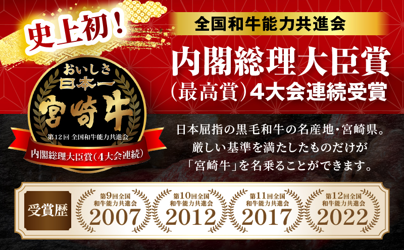 宮崎牛赤身（ウデ・モモ）焼肉 500g