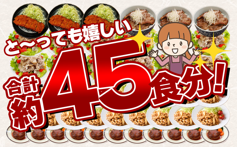 ＜宮崎県国富町産 豚肉バラエティセット 合計4.5kg＞入金確認後、翌月末迄に順次出荷【バラエティーセット お肉 ぶた肉 小分けパック 真空パック ロース とんかつ トンカツ しゃぶしゃぶ用 小間切れ 豚こま ひき肉 挽肉 普段使い 普段の料理 精肉 】