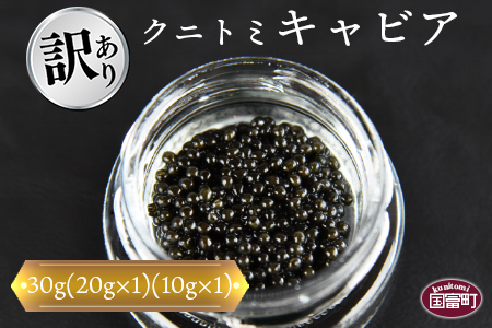 【訳あり】＜クニトミキャビア 30gセット(20g×1+10g×1)＞翌月末迄に順次出荷