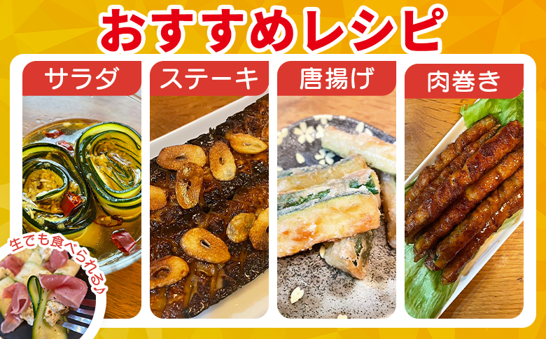 ＜野菜ソムリエサミット銀賞受賞！ あなたにズッキーニ約2kg（10本）＞1か月程度で出荷【 野菜 青果 国産 生食 輪切り ソテー サラダ 天ぷら ラタトゥイユ 】