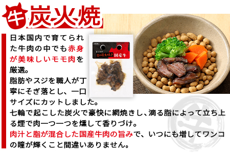 ＜愛犬用 ドットわん 炎の炭火焼き 牛豚鶏セット＞翌月末迄に順次出荷