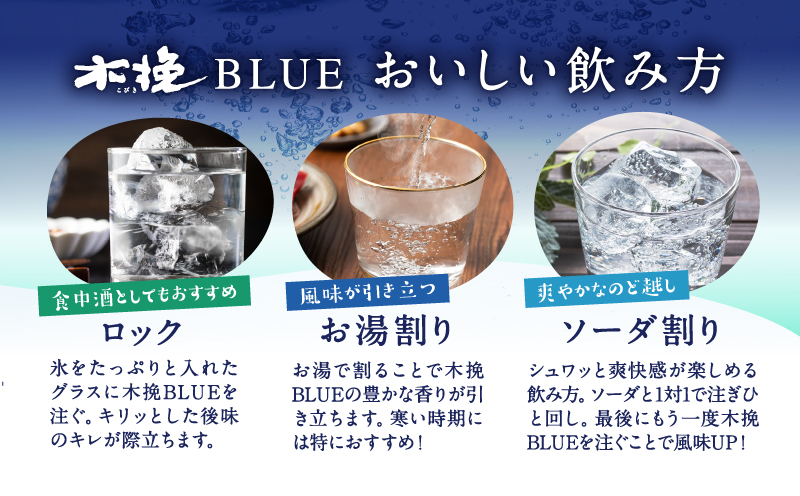 木挽BLUE 900ml 5本 セット 本格 芋焼酎 20度 スッキリ 爽快【雲海酒造】_A0114-056