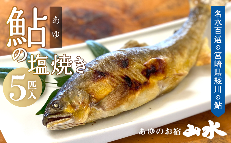 鮎の塩焼き5匹（冷凍）