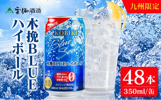【雲海酒造】九州限定 木挽BLUE ハイボール 350ml×48本（木挽ブルー）_A0087-020