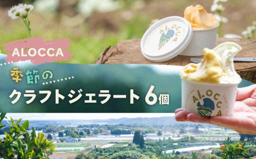 日時指定可能◎オーガニックタウン綾町から届く、季節のクラフトジェラート〈6個セット〉_A0093-002