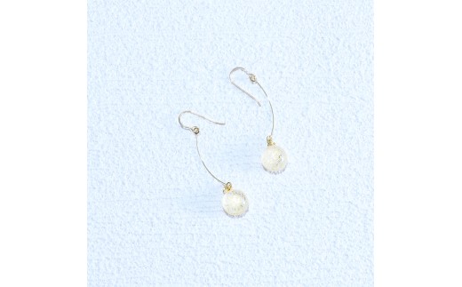 アクセサリー プチピアス（カラー：砡）【グラスアート黒木】_A0114-013