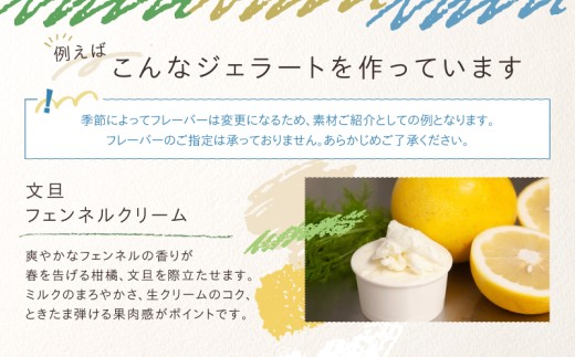 日時指定可能◎オーガニックタウン綾町から届く、季節のクラフトジェラート〈12個セット〉_A0093-003