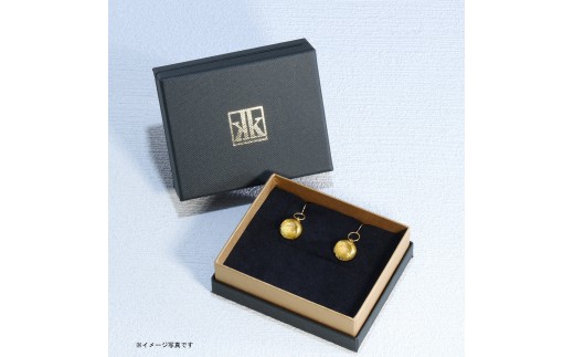 アクセサリー 金彩ピアス（カラー：光琳）【グラスアート黒木】_A0114-017