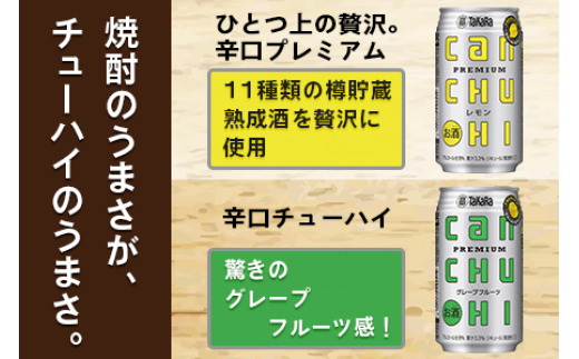 ＜タカラcanチューハイ「レモン」「グレープフルーツ」350ml×各24本(合計48本)＞翌月末迄に順次出荷