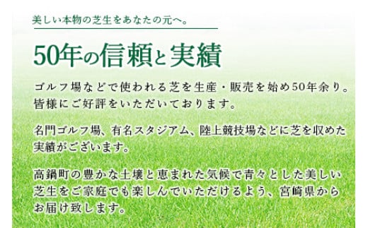 ＜姫高麗芝 2平方メートル＞4月下旬までに発送