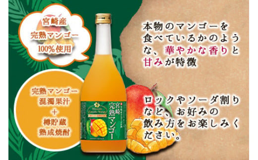 ＜宝 宮崎産マンゴーのお酒 720ml×6本＞翌月末迄に順次出荷