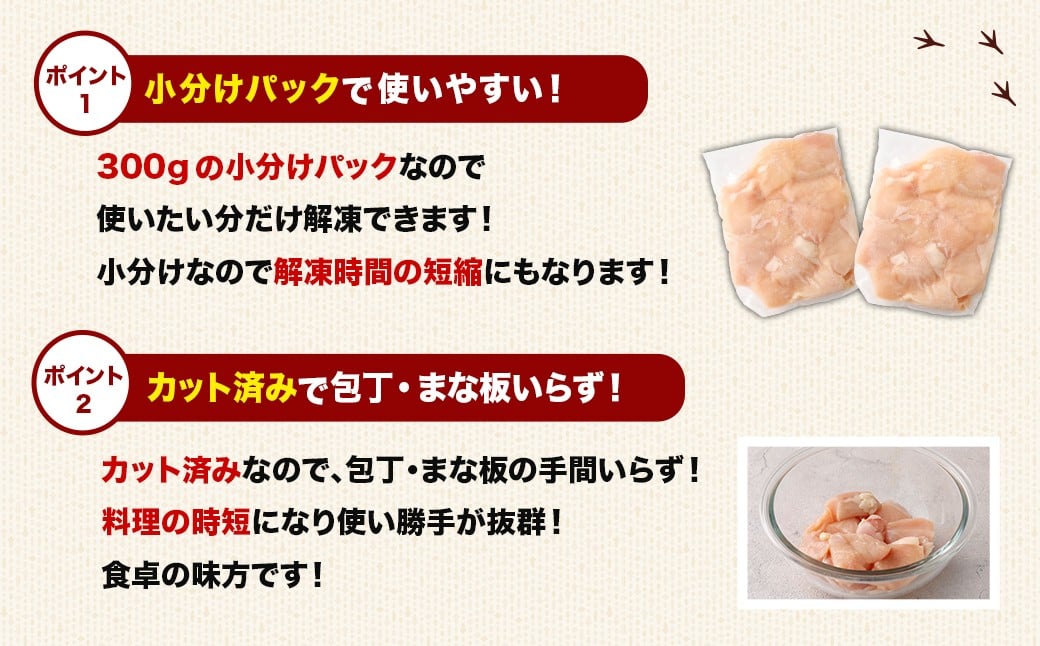 ＜鶏むね肉 300g×36パック 計10.8kg＞翌月末迄に順次出荷  鶏肉 お肉 むね肉 ムネ肉 小分けパック 冷凍