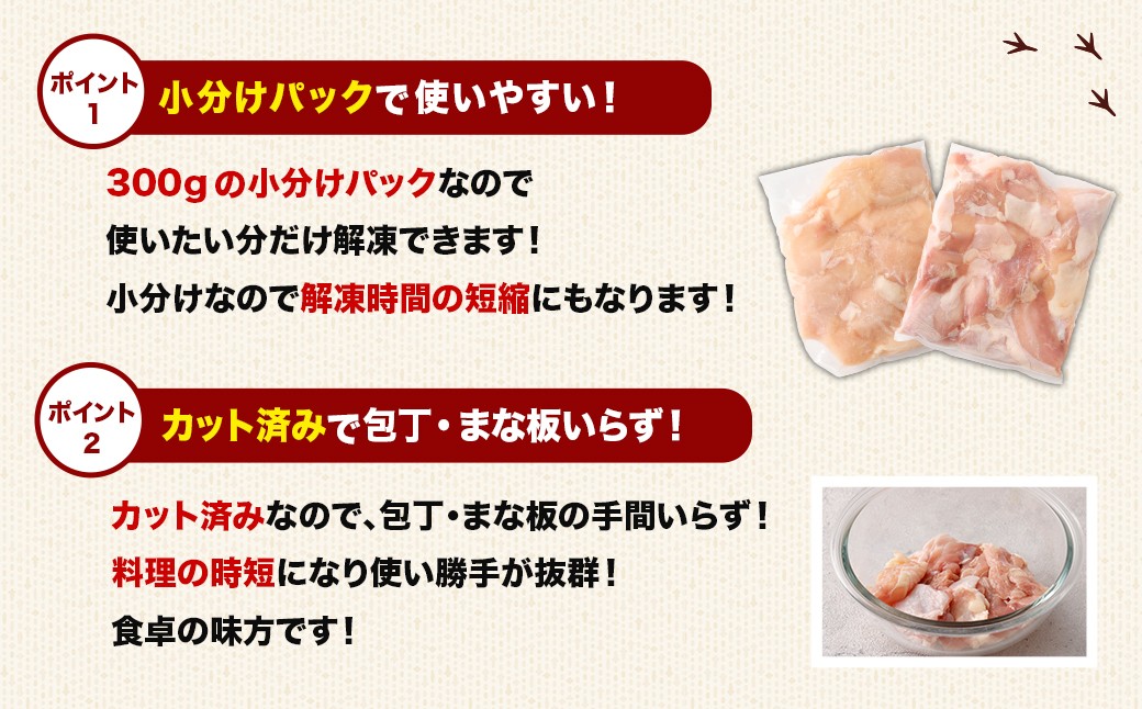 ＜鶏もも・むねセット 各300g×12パック 計7.2kg＞翌月末迄に順次出荷  鶏肉 お肉 モモ肉 ムネ肉 小分けパック 冷凍