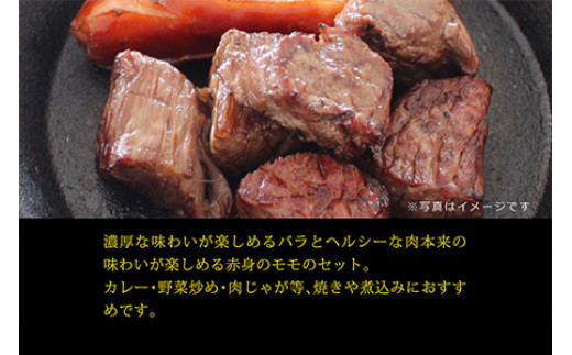 ＜宮崎牛サイコロ(モモ・バラ)500g(250g×2)＞3か月以内に順次出荷