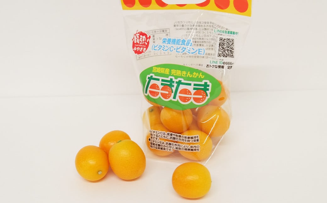 ＜宮崎県産【2025年 数量限定】大粒  完熟キンカン たまたま 250g 小袋10袋入り＞2025年1月中旬～2月下旬迄に順次出荷 金柑 きんかん フルーツ 柑橘 果物 くだもの 数量限定 小袋 セット