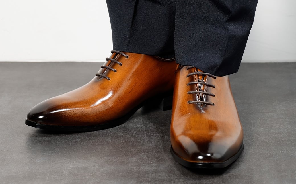 26.0cm】＜MURATA ORIGINAL 本革紳士靴 ホールカット 921011 ブラウン