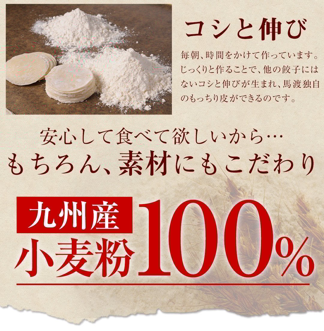 【宮崎空港で大人気!】＜馬渡のもっちり 餃子 80個＞2～3週間以内に順次出荷 餃子の馬渡 ぎょうざ 牛肉 豚肉 宮崎餃子 特産品