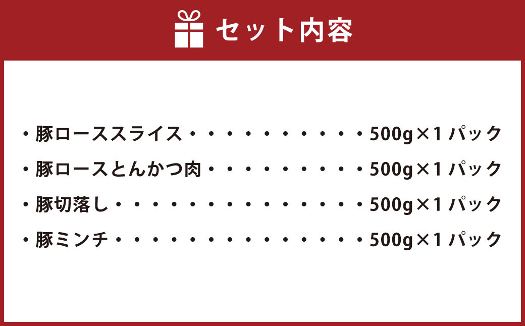 ＜宮崎県産豚バラエティーセット合計2.0kg＞※入金確認後、翌月末迄に順次出荷します。 宮崎豚 豚肉 セット ロース 切り落とし ミンチ とんかつ ハンバーグ