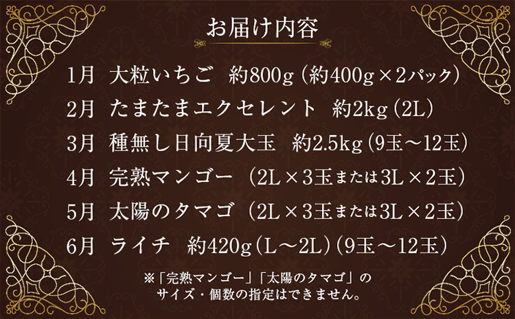 旬のロイヤルフルーツ定期便 12ヵ月コース【G28-25】