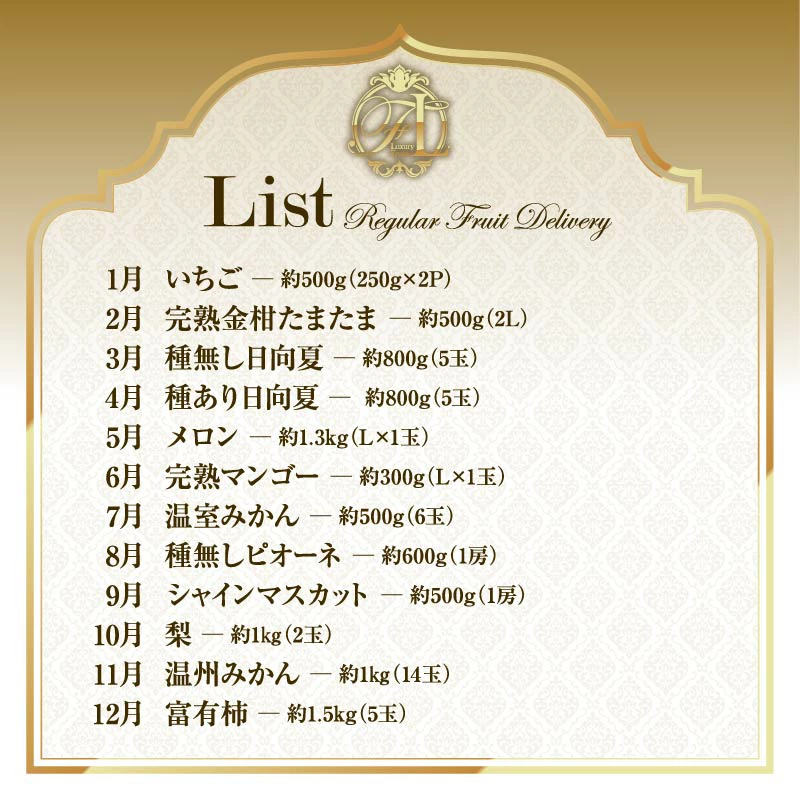 【ふるさと納税】旬のくだもの定期便 全12回 マンゴー いちご マスカット 国産 宮崎【F152】