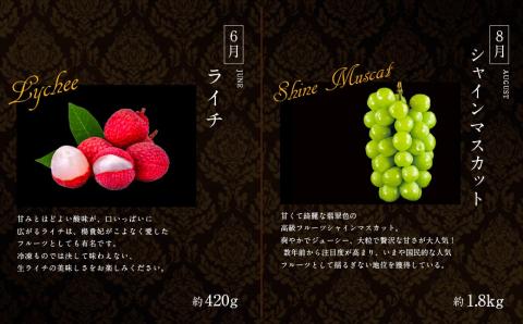 南国宮崎 旬の《至高》フルーツ定期便 偶数月コース（計6回）【F96-24】