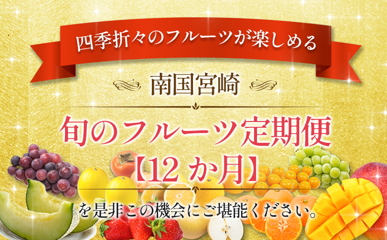 南国宮崎からお届け！旬のフルーツ 12ヵ月定期便【F105-25】