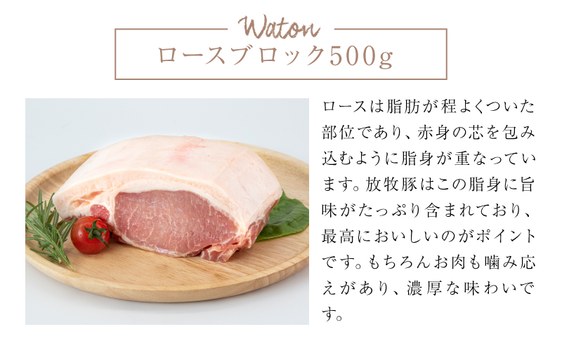 ≪放牧和豚≫4種のブロック食べ比べセット【合計2kg】K26_0042