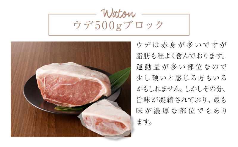 ≪放牧和豚≫4種のブロック食べ比べセット【合計2kg】K26_0042