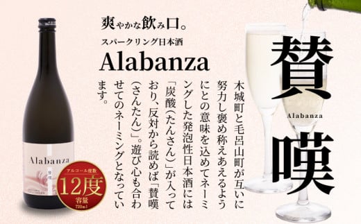 【7日以内に発送！】【プレゼント・ギフト】令和6年産 木城町・毛呂山町 新しき村友情都市コラボ スパークリング日本酒 「Alabanza」２本 K21_0044