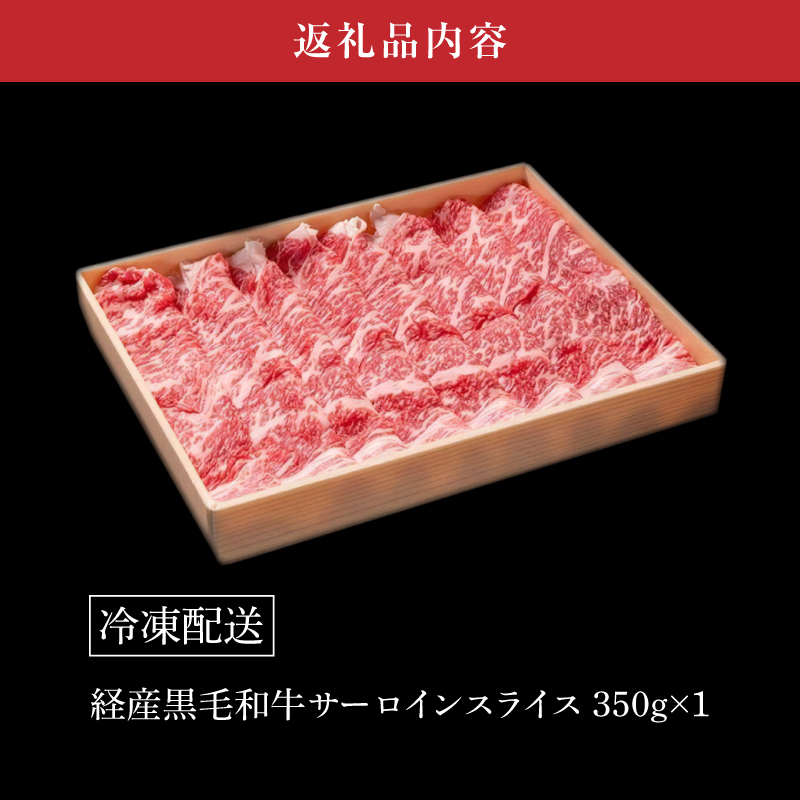 ＜木城白木八重牧場育ちの黒毛和牛 贅沢の極み芯柱すき焼き用・しゃぶしゃぶ用サーロインスライス 350ｇ＞ K20_0020_2