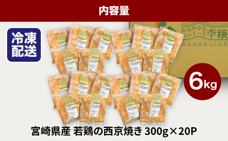 ★スピード発送!!７日〜10日営業日以内に発送★宮崎県産若鶏の西京焼き 小分け  6kg K16_0136