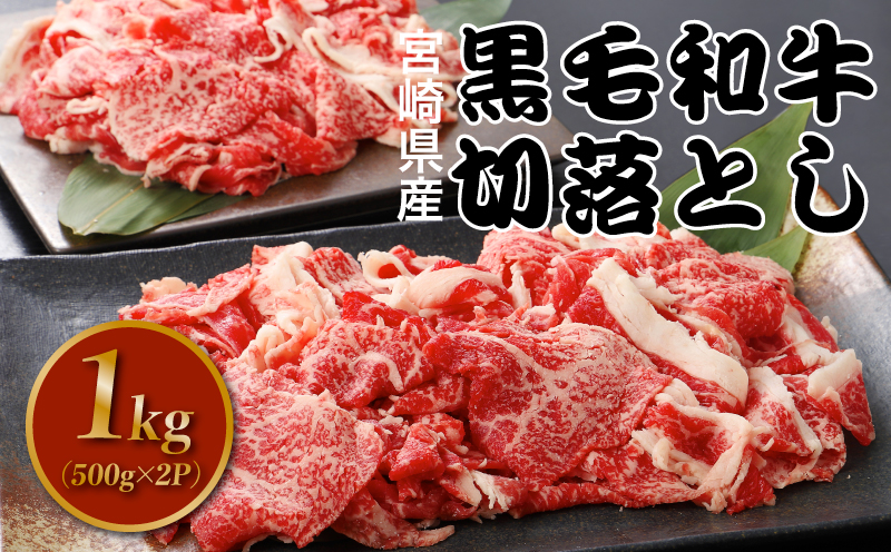宮崎県産黒毛和牛切落し1kg(500g×2P)_K16_0080_2