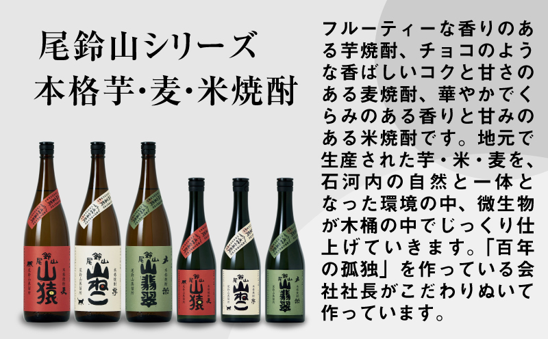 尾鈴山蒸留所 焼酎(山シリーズ)・OSUZUGIN・城・Alabanza商品券 3,000円分(生田商店) K08_0055