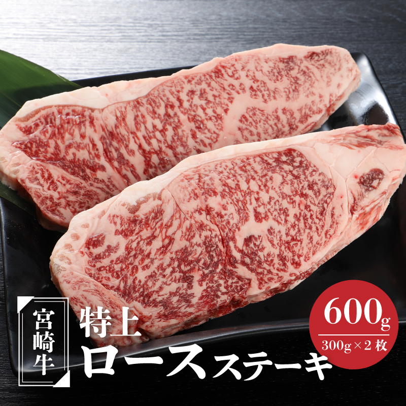 宮崎牛 特上ロースステーキ A4等級以上 600g(300g×2枚) _K16_0009_4