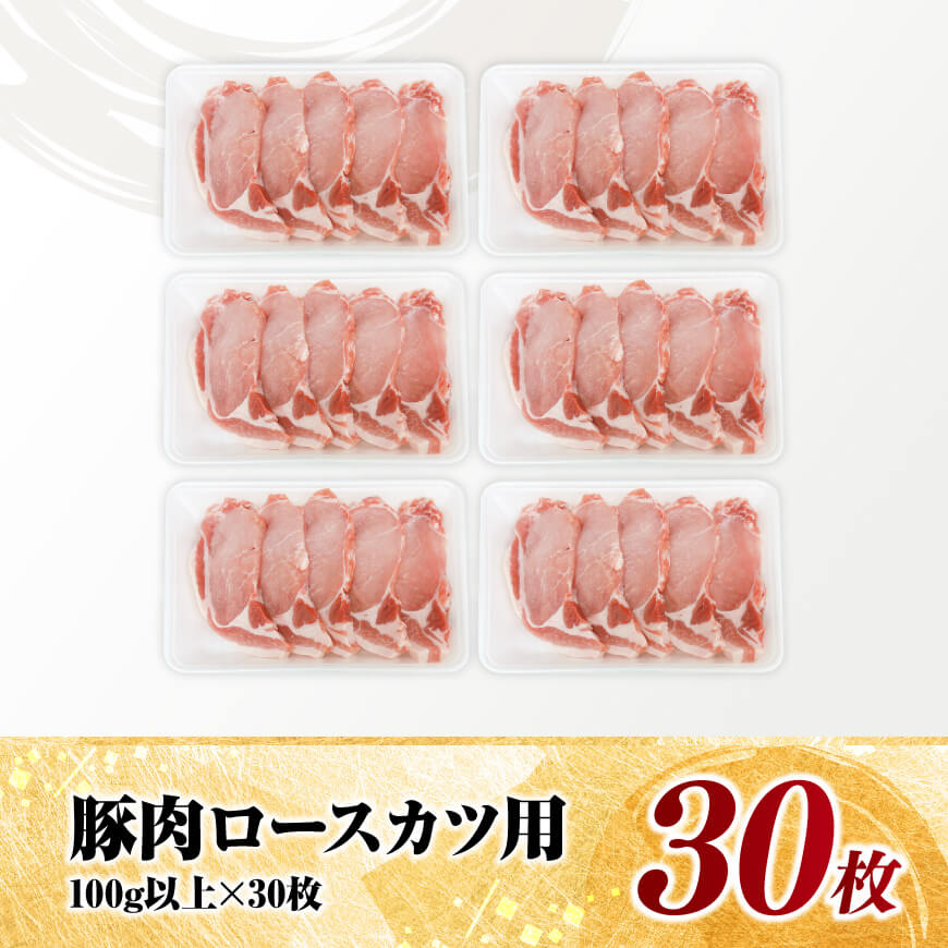 宮崎県産豚肉ロースとんかつ用30枚 【 豚肉 豚 肉 宮崎県産 ロースカツ 送料無料 】